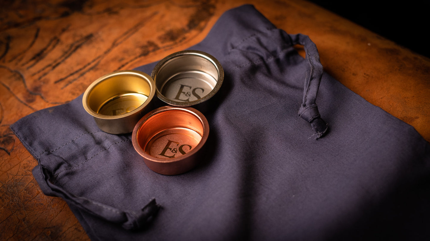 Human or Pet Urn for Cremation Ashes, Large Size, Ceramic, Handmade, Modern Candle Urn, Personalise, Mist Grey with Smoke Grey Leather