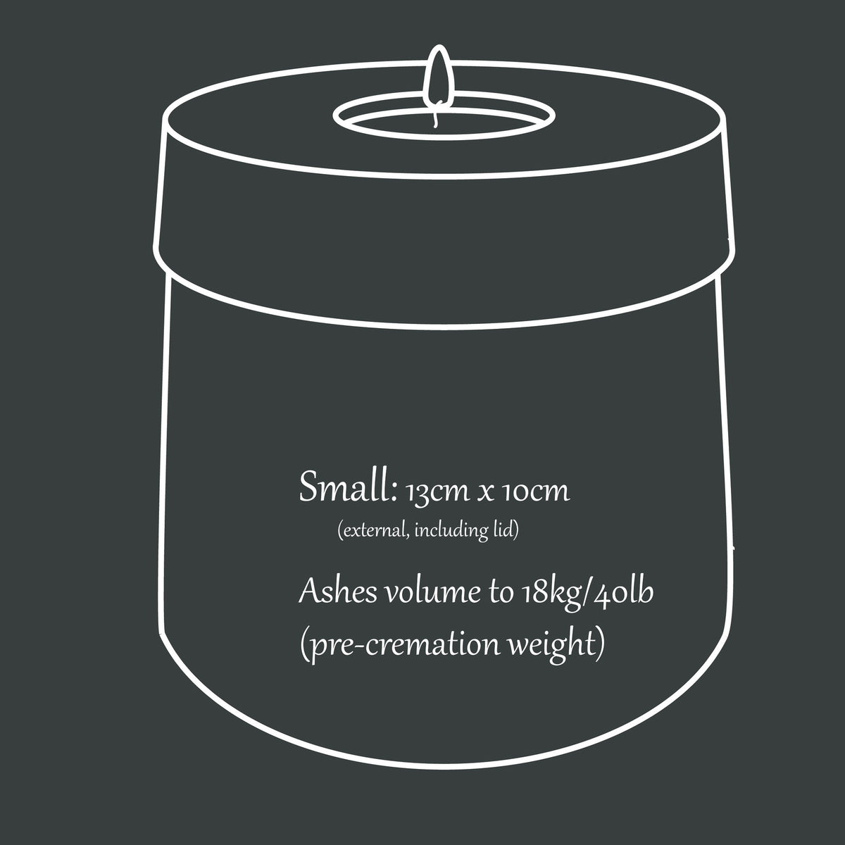Large Handmade Grey Marble Concrete Urn for Human or Pet Ashes - Personalized Leather