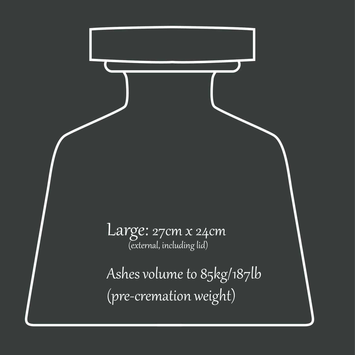 Human or Pet Urn For Ashes, Modern Candle Urn, Large Size, Personalise, Handmade in the UK, Pebble Grey with Cognac Brown Leather